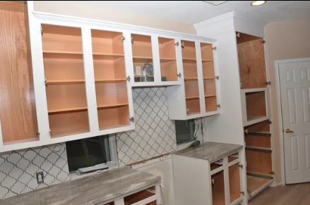 Kitchen cabinet detail
