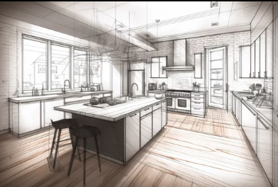 Modern kitchen cabinet installation