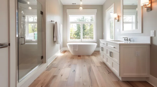 Wood floor installation